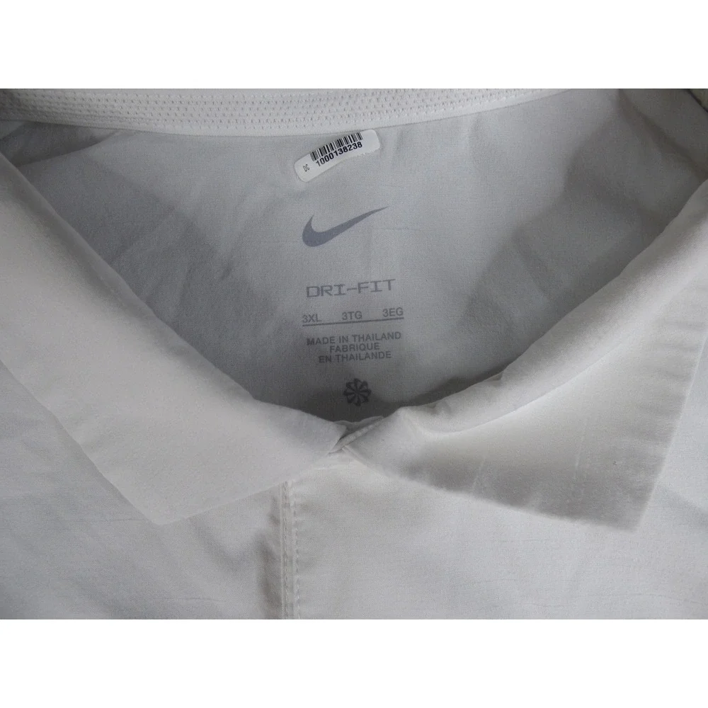 Nike Duke Blue Devils Dri-FIT Polo Shirt Mens 3XL White Blue 02F8-10A 12598